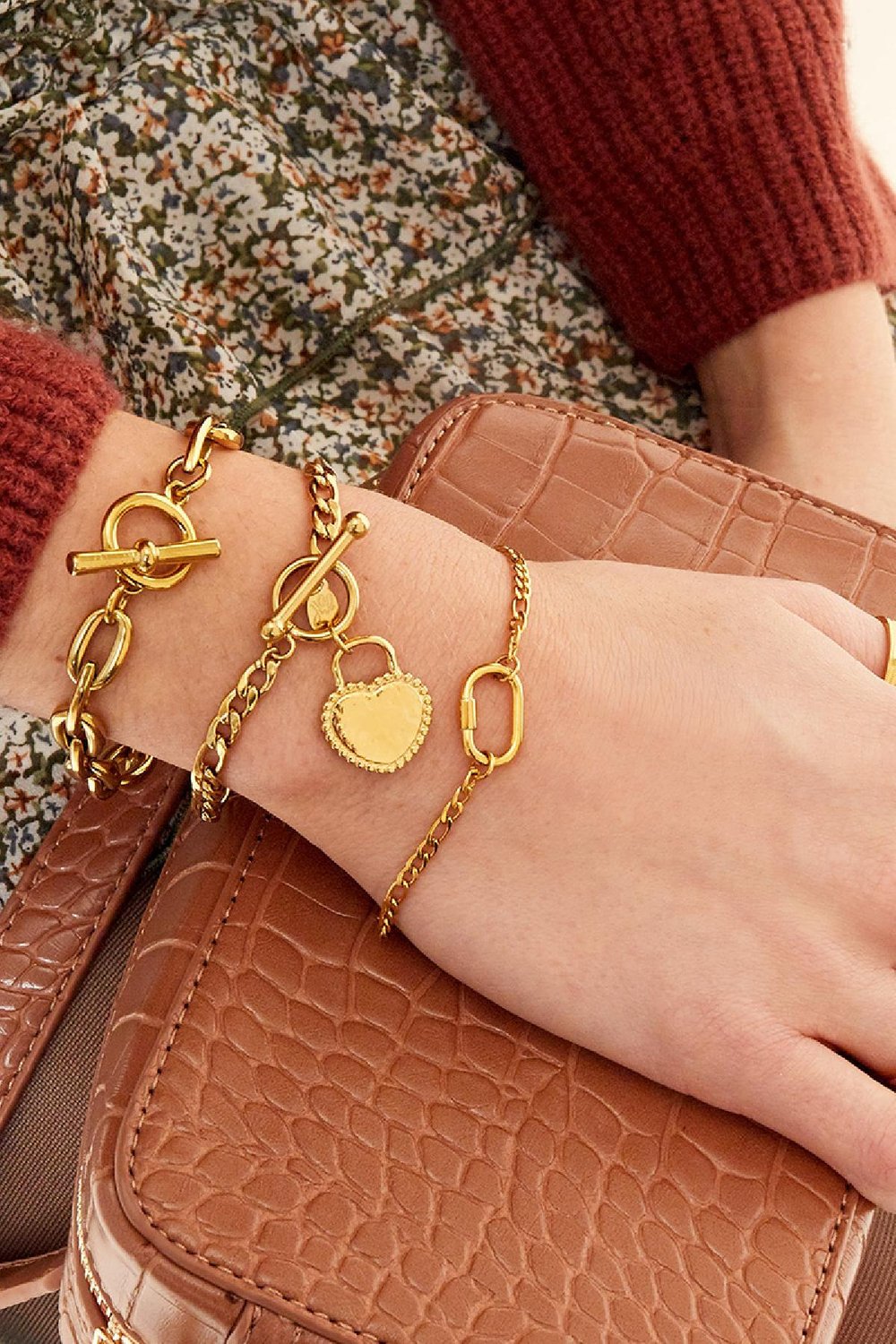 Armband Shelby Goldfarbe Edelstahl h5Bild2